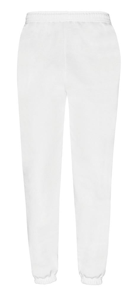 Classic Elasticated Cuff Jog Pants in Farbe White
