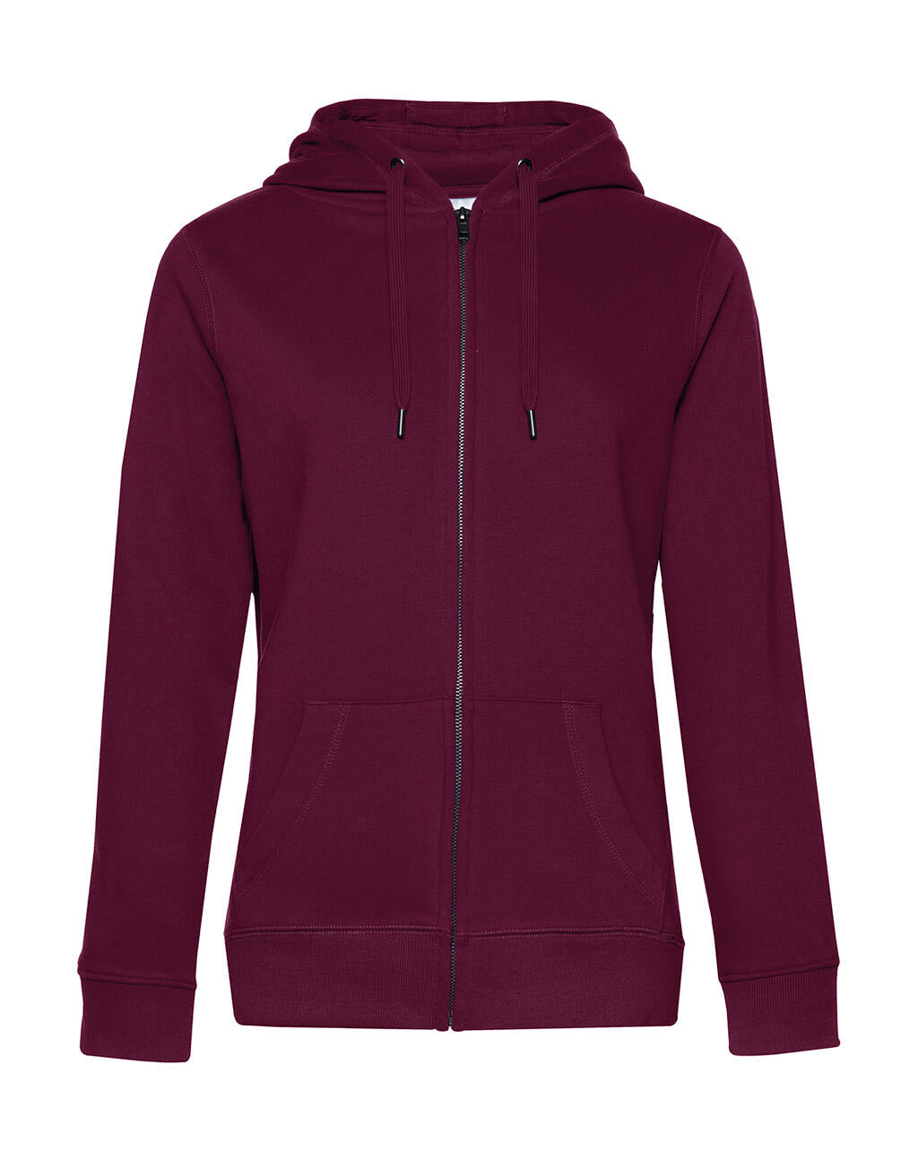 QUEEN Zipped Hood_° in Farbe Dark Cherry