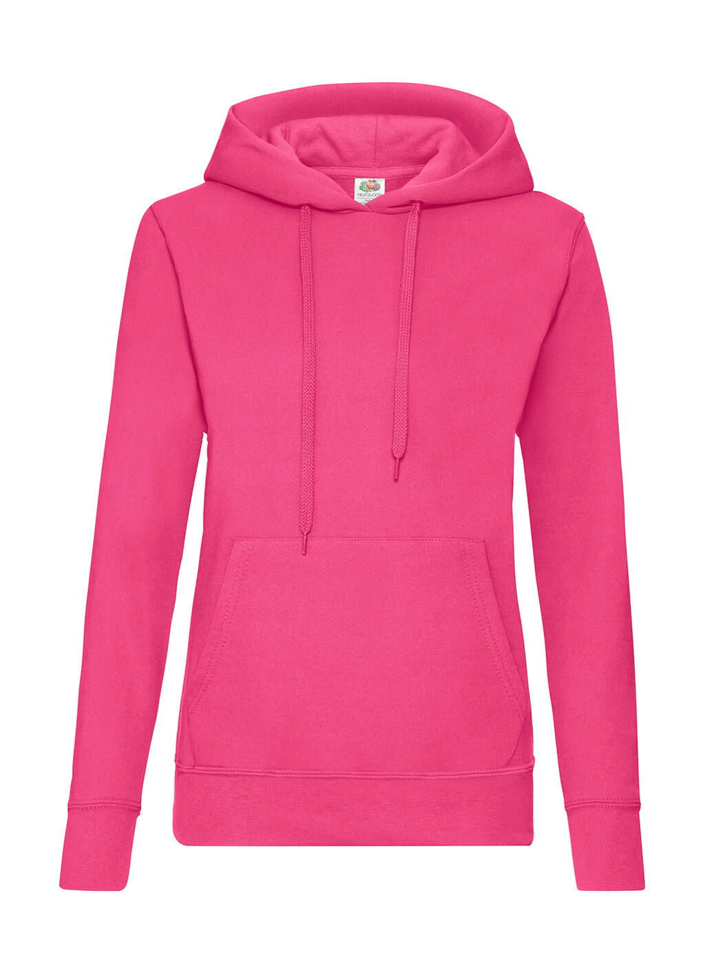 Ladies' Classic Hooded Sweat in Farbe Fuchsia