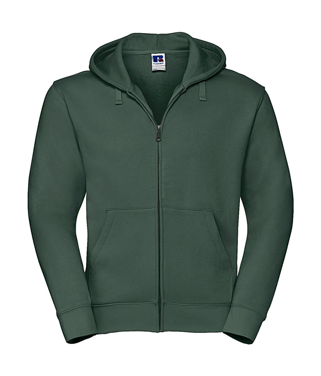 Men's Authentic Zipped Hood in Farbe Bottle Green