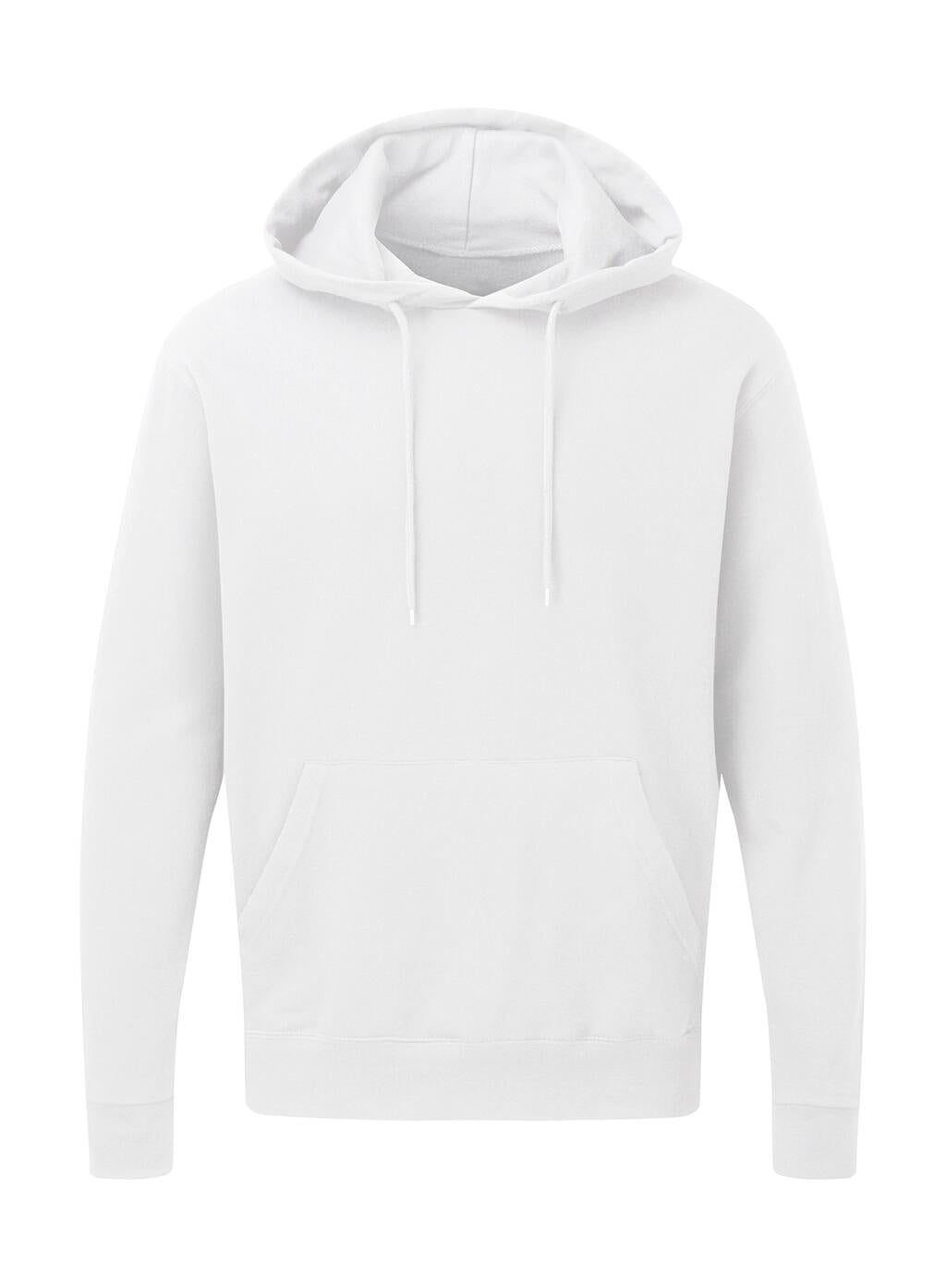 Men's Hooded Sweatshirt in Farbe White