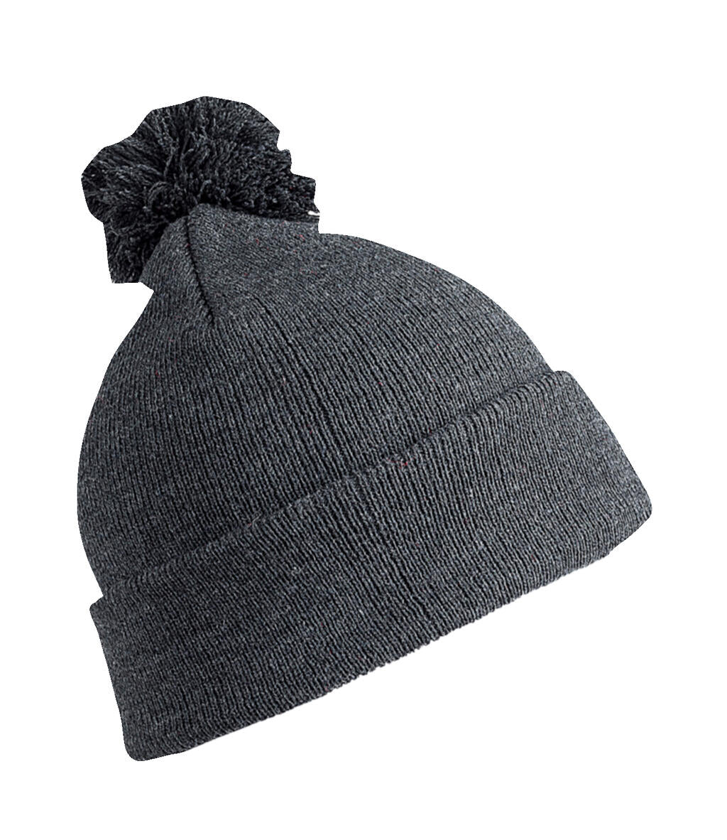 Junior Pom Pom Beanie in Farbe Grey