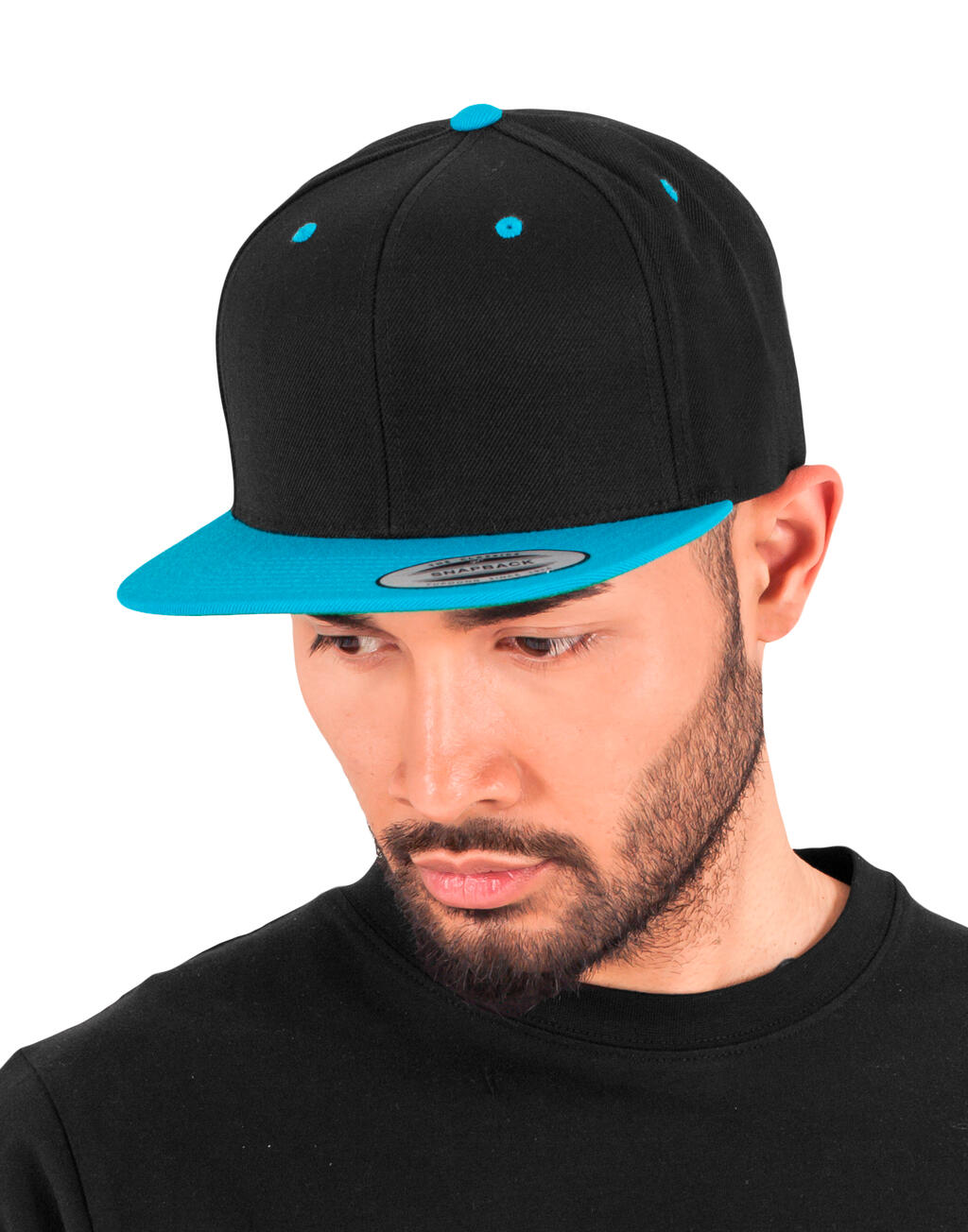 Classic Snapback 2-Tone Cap in Farbe Natural/Black