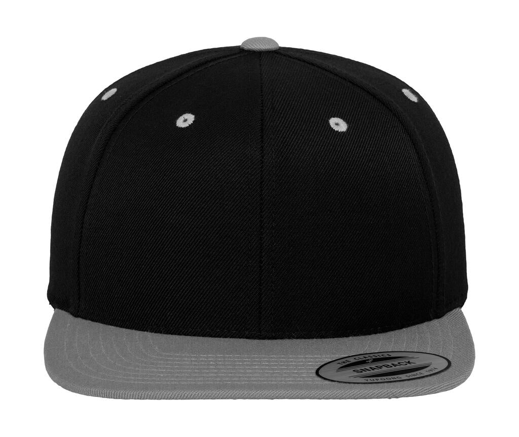 Classic Snapback 2-Tone Cap in Farbe Black/Silver