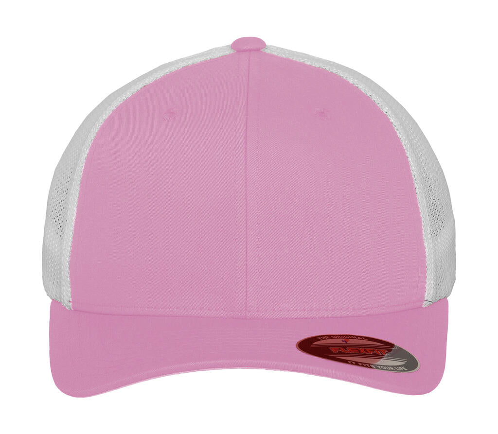 Mesh Trucker 2-Tone Cap in Farbe Pink/White