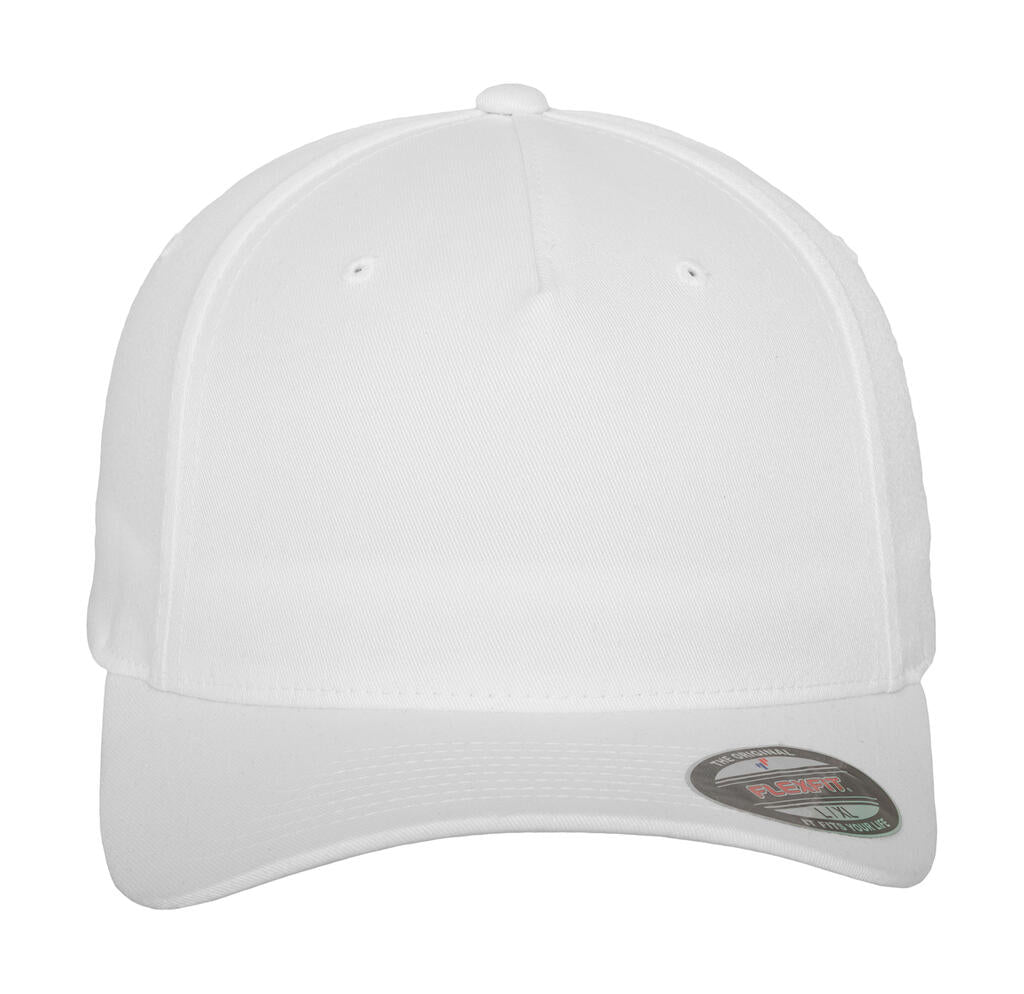 Fitted Baseball Cap in Farbe White