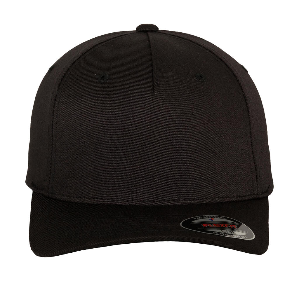 Fitted Baseball Cap in Farbe Black