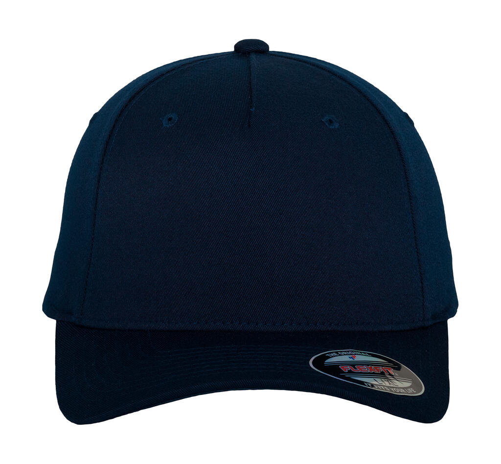 Fitted Baseball Cap in Farbe Navy