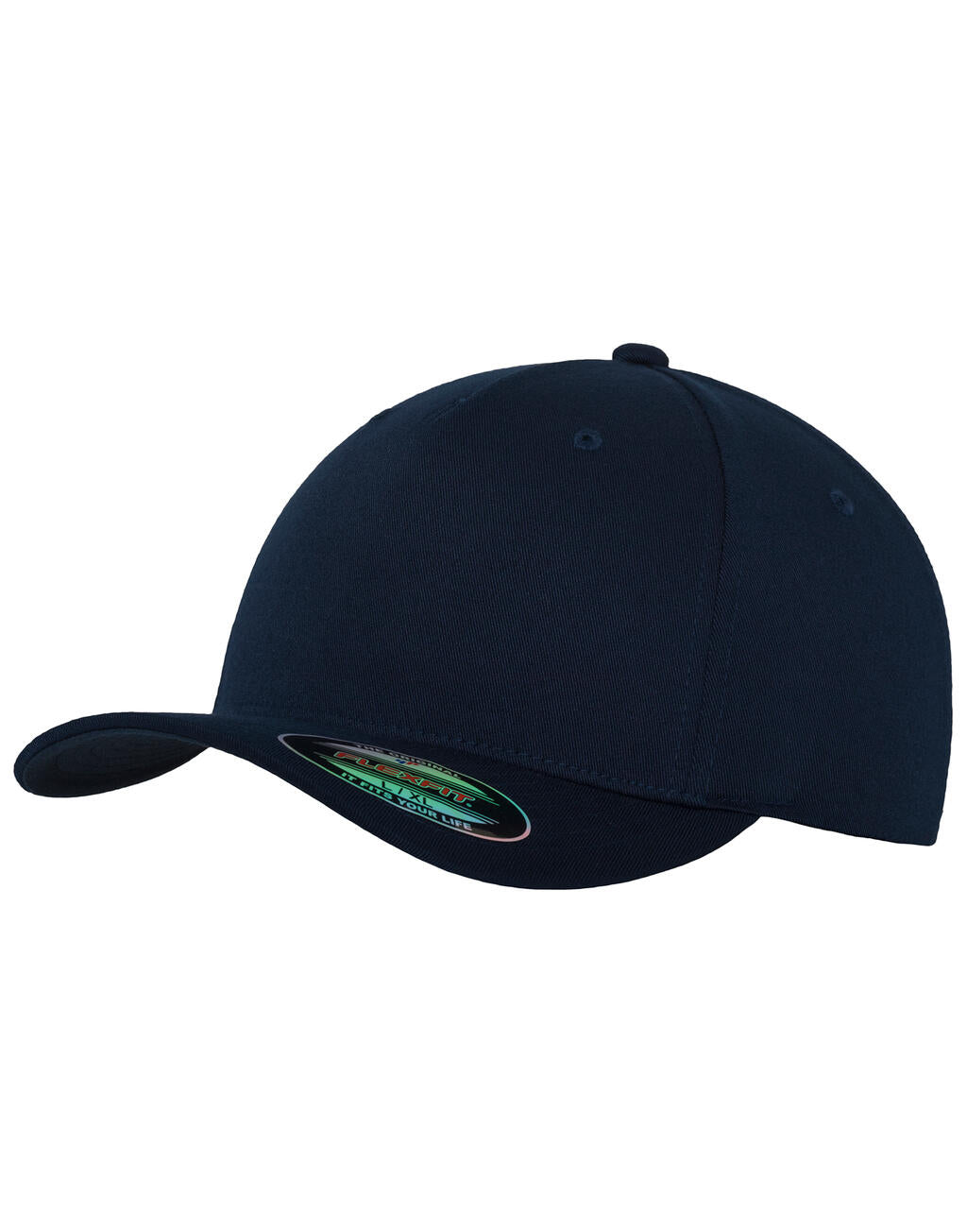Fitted Baseball Cap in Farbe White