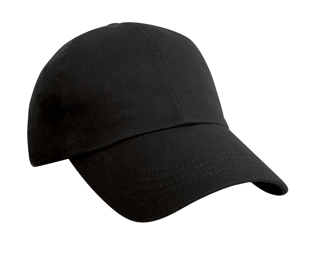 Heavy Cotton Drill Cap in Farbe Black