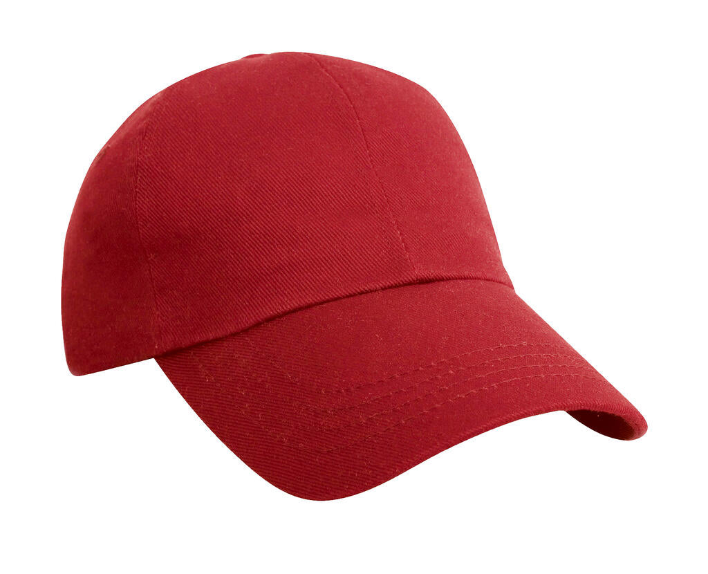 Heavy Cotton Drill Cap in Farbe Red