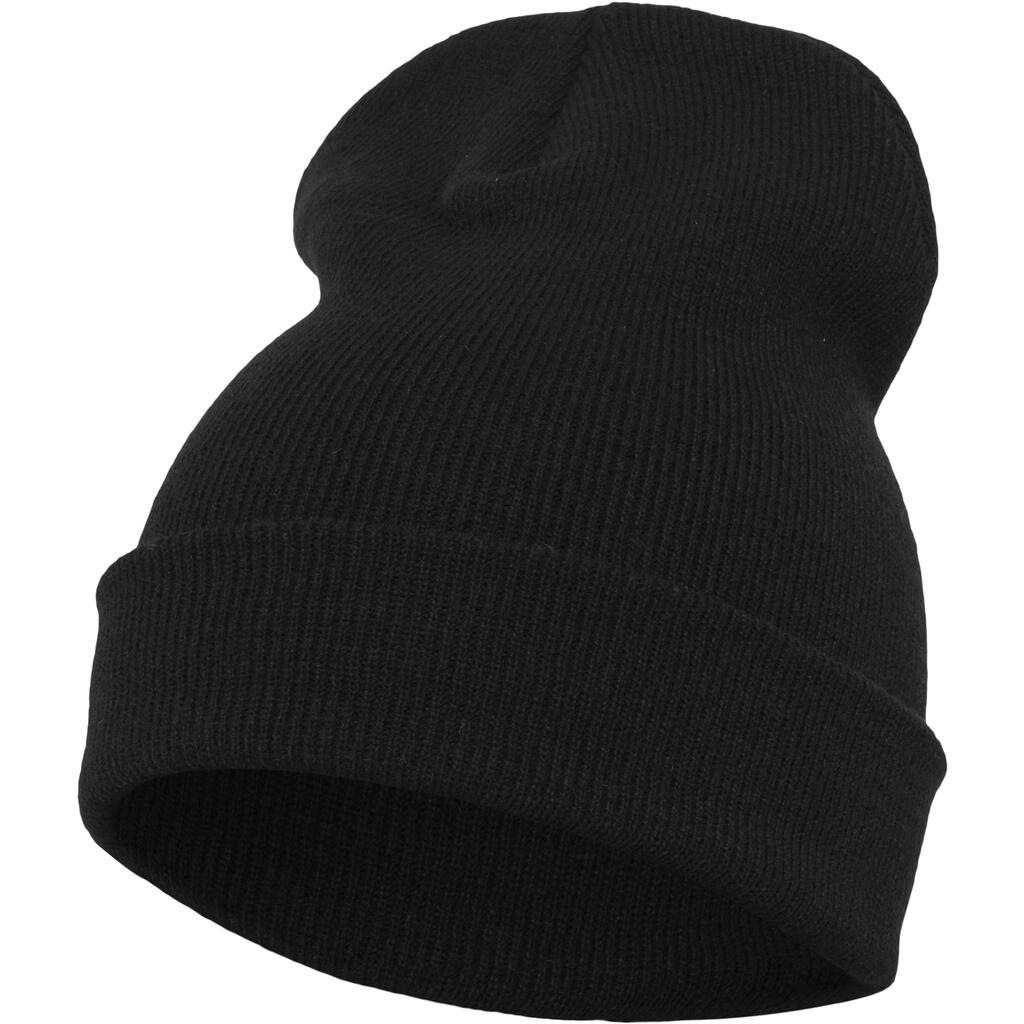 Heavyweight Long Beanie in Farbe Black