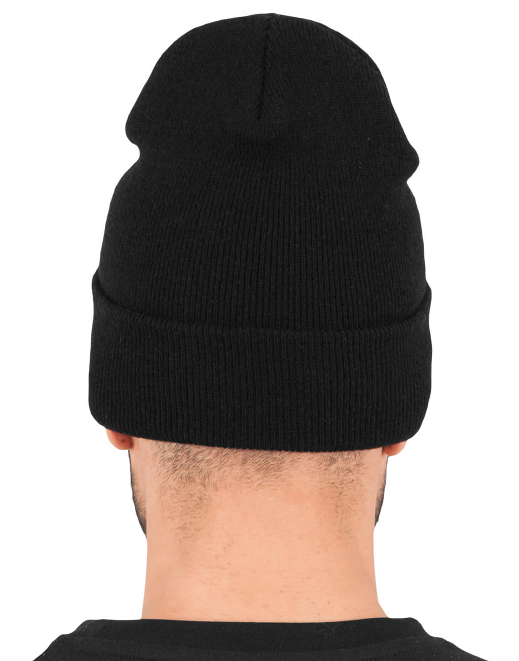 Heavyweight Long Beanie in Farbe Black