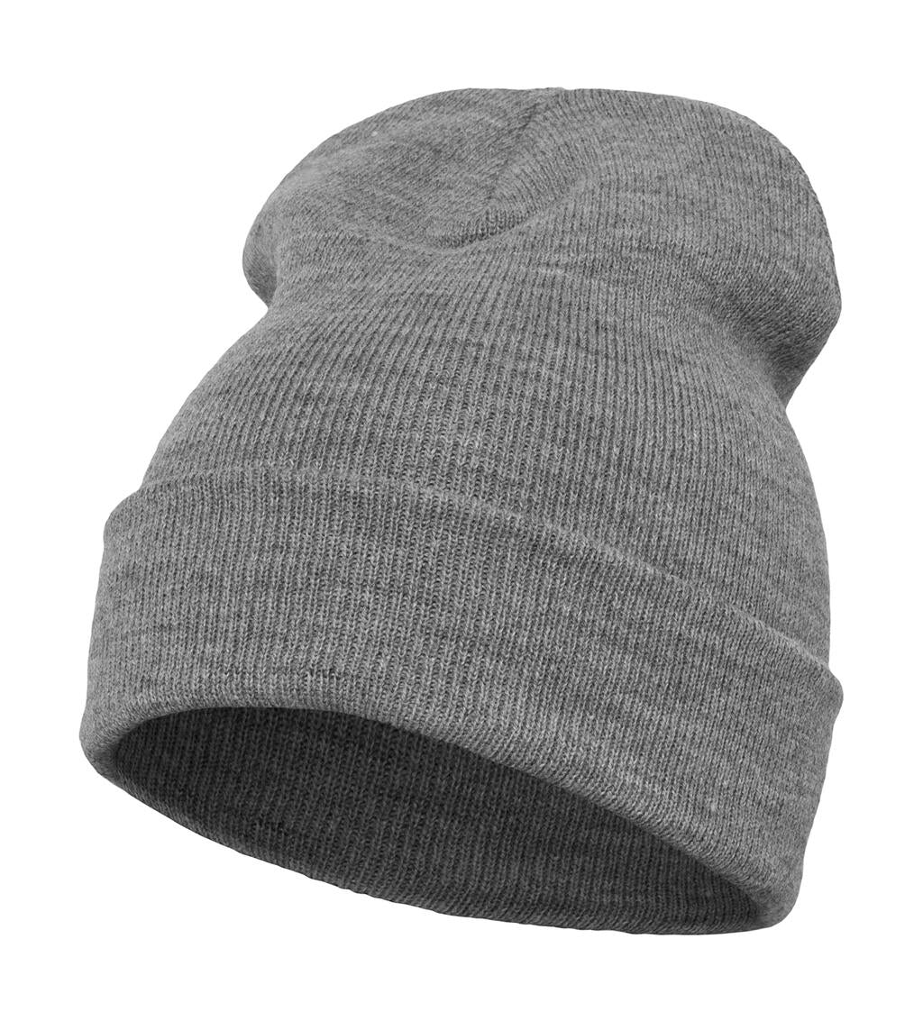Heavyweight Long Beanie in Farbe Heather Grey