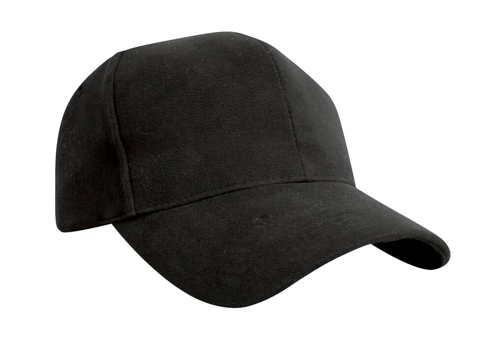 Pro-Style Heavy Cotton Cap in Farbe Black