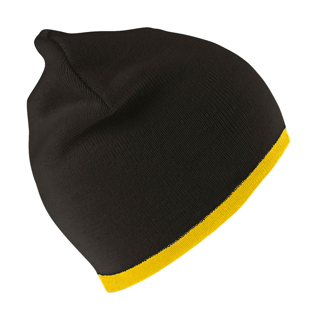 Reversible Fashion Fit Hat in Farbe Black/Yellow