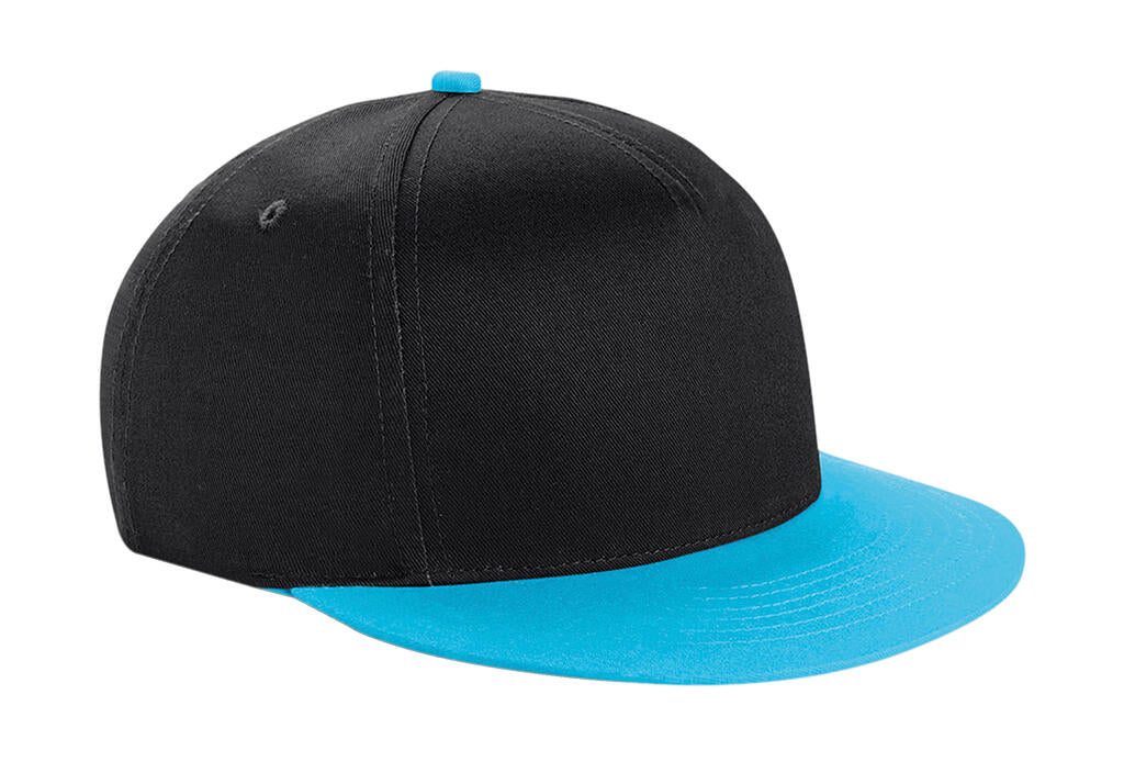 Youth Size Snapback in Farbe Black/Surf Blue