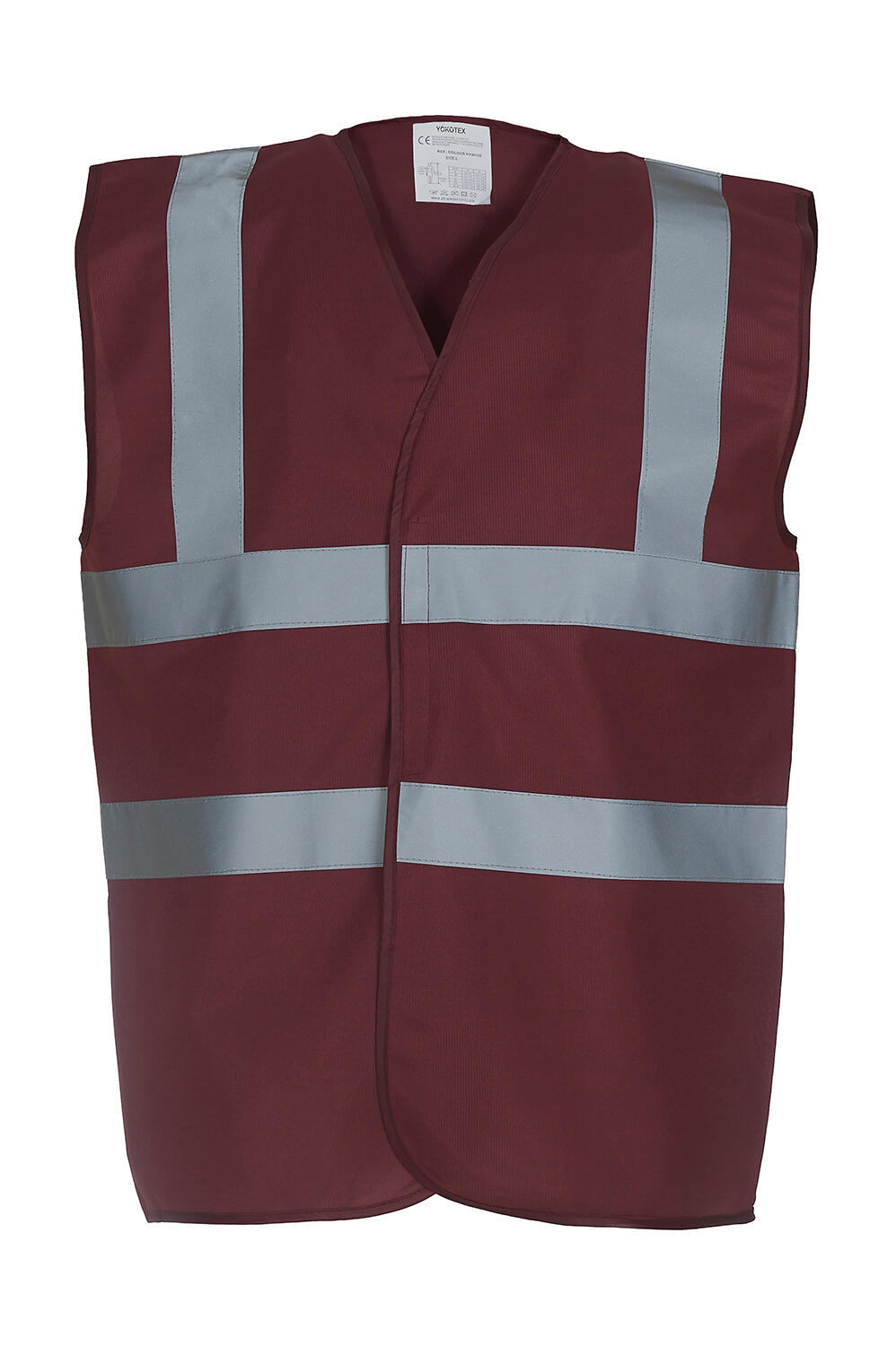 Fluo 2 Band+Brace Waistcoat in Farbe Maroon