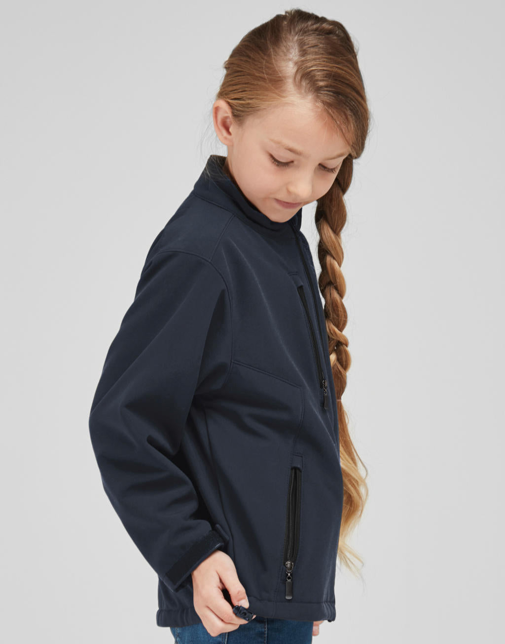 Kids' Softshell Jacket in Farbe Black