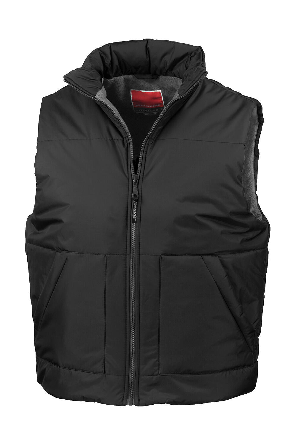 Fleece Lined Bodywarmer in Farbe Black