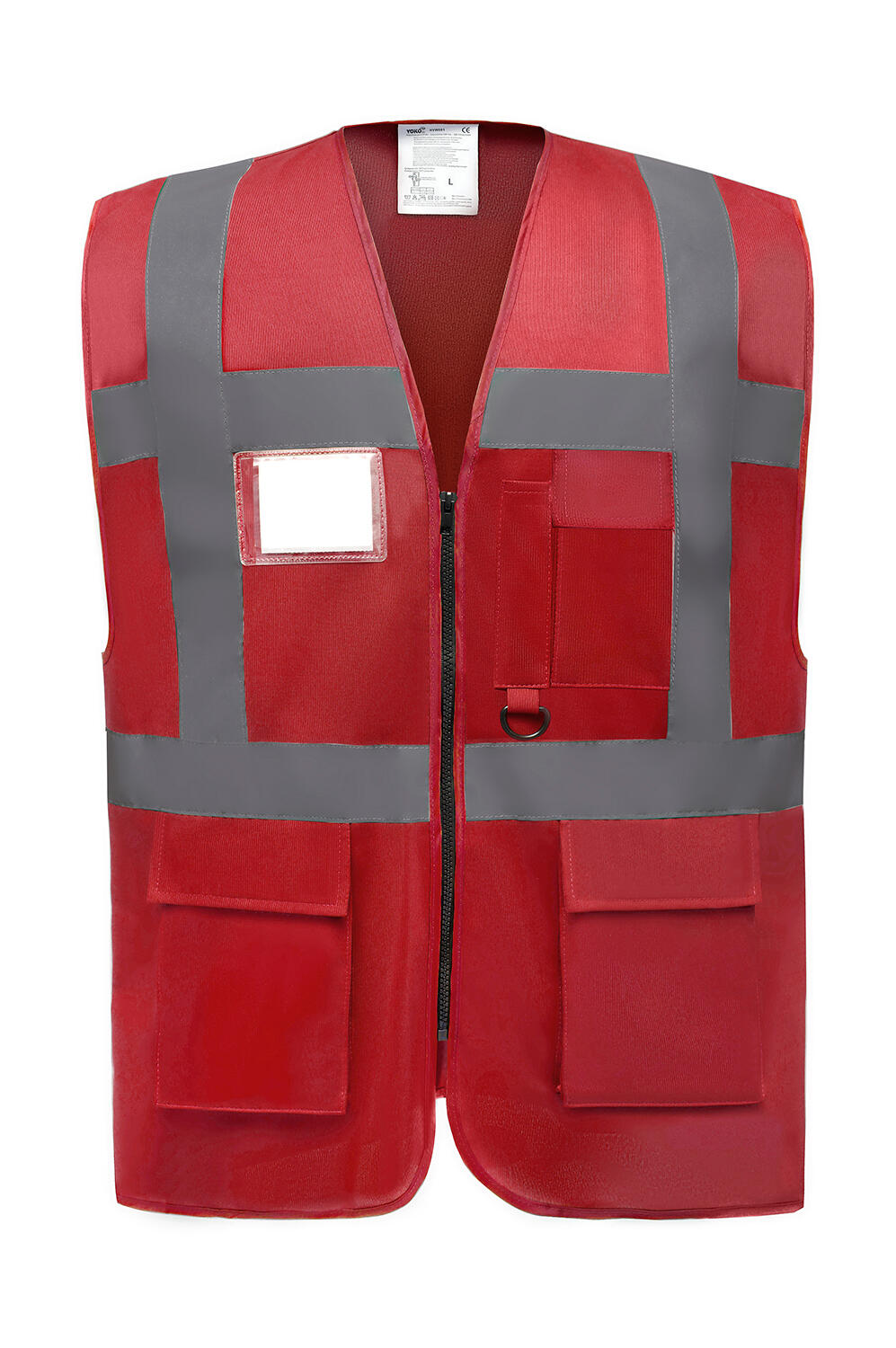 Fluo Executive Waistcoat in Farbe Red