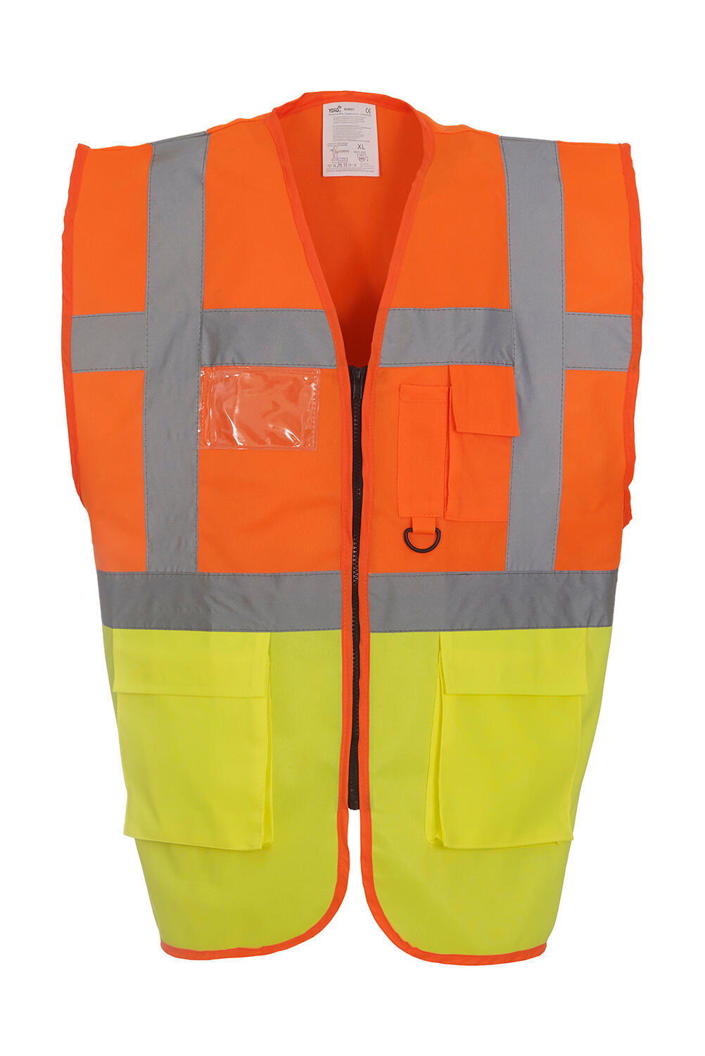 Fluo Executive Waistcoat in Farbe Fluo Orange/Fluo Yellow