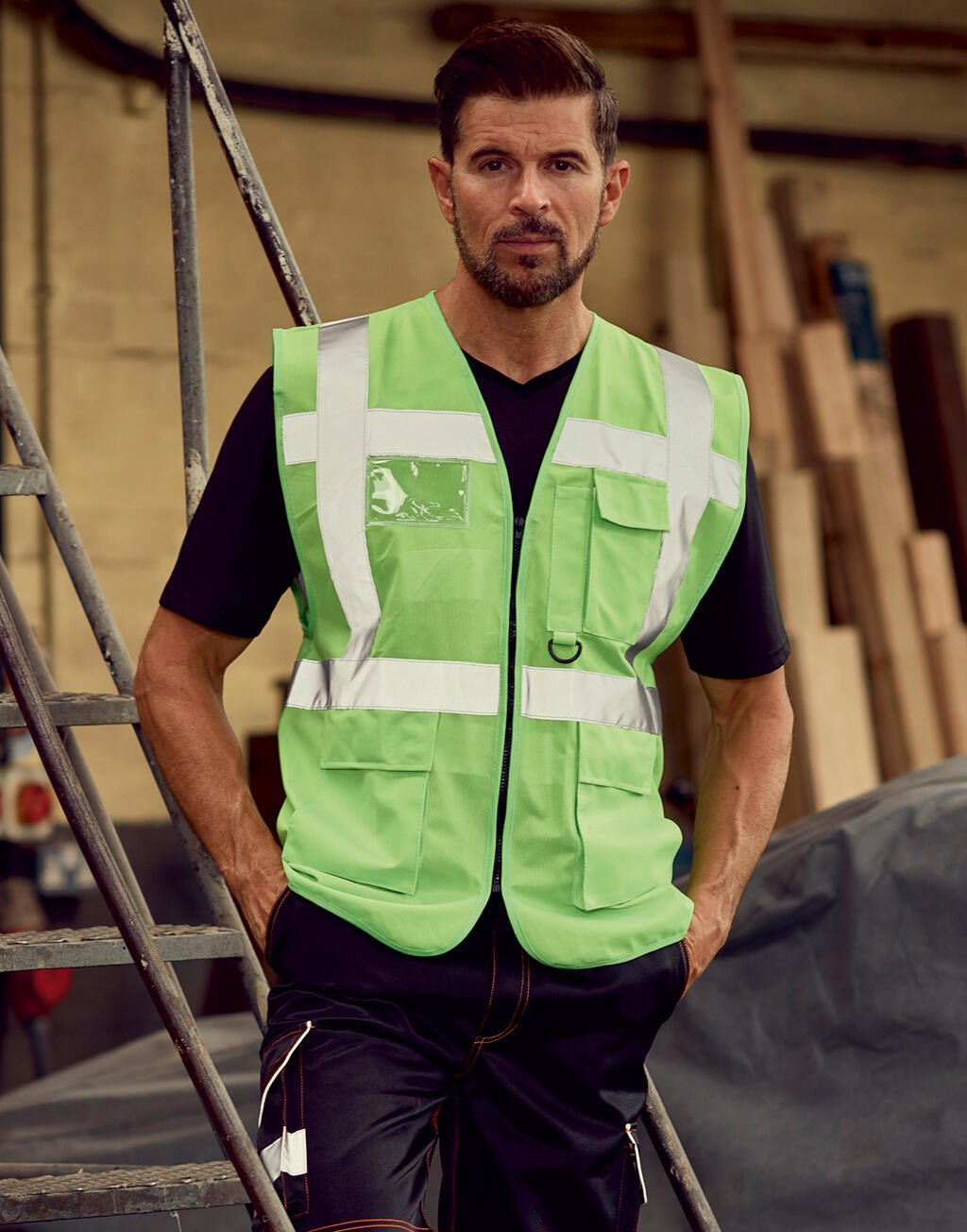 Fluo Executive Waistcoat in Farbe White