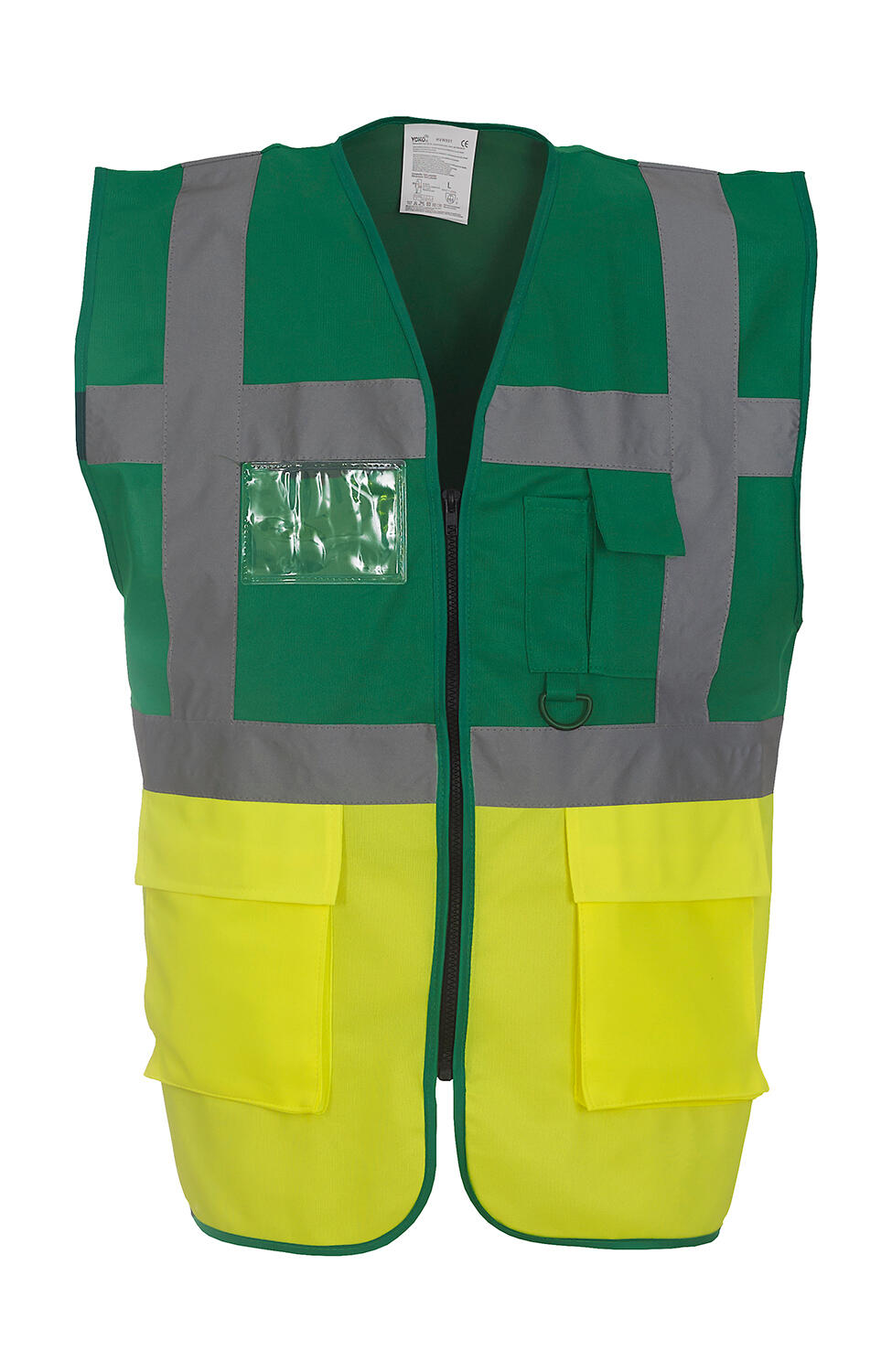 Fluo Executive Waistcoat in Farbe Paramedic Green/Fluo Yellow