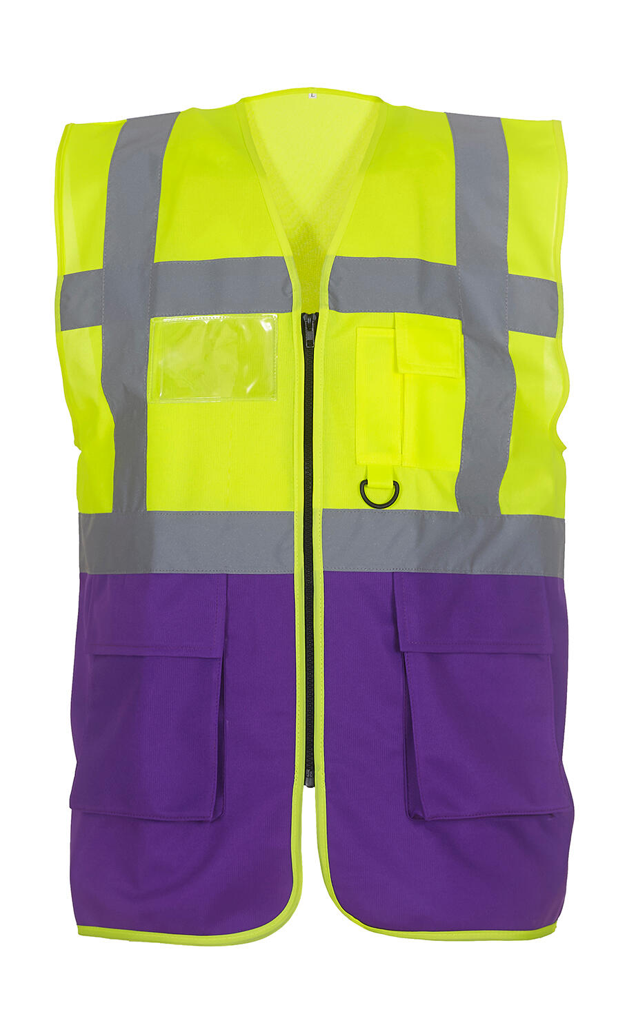 Fluo Executive Waistcoat in Farbe Fluo Yellow/Purple