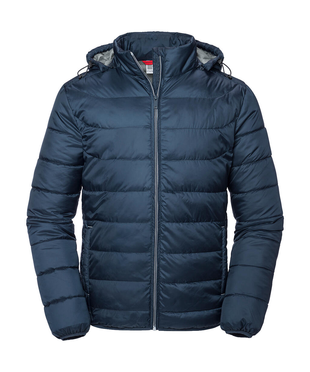 Men's Hooded Nano Jacket in Farbe French Navy