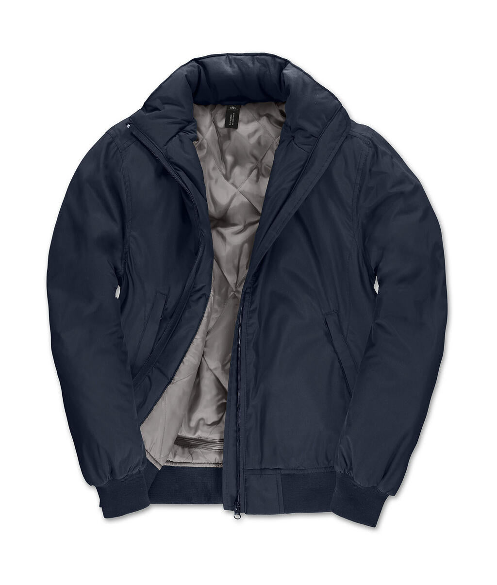 Crew Bomber/women Jacket in Farbe Navy/Warm Grey
