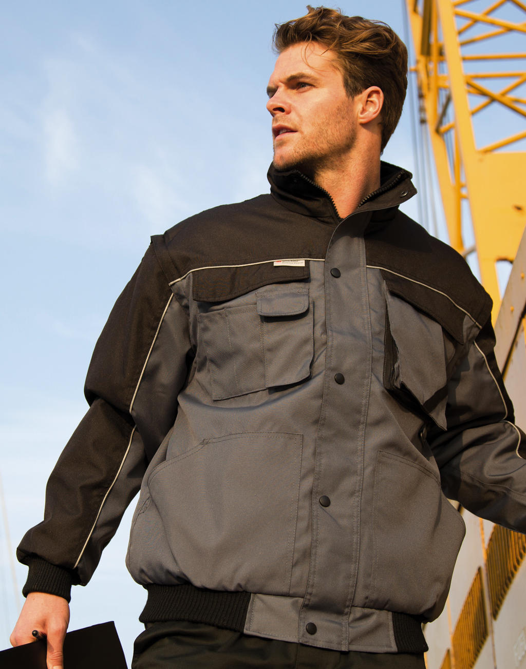 Heavy Duty Jacket in Farbe Grey/Black