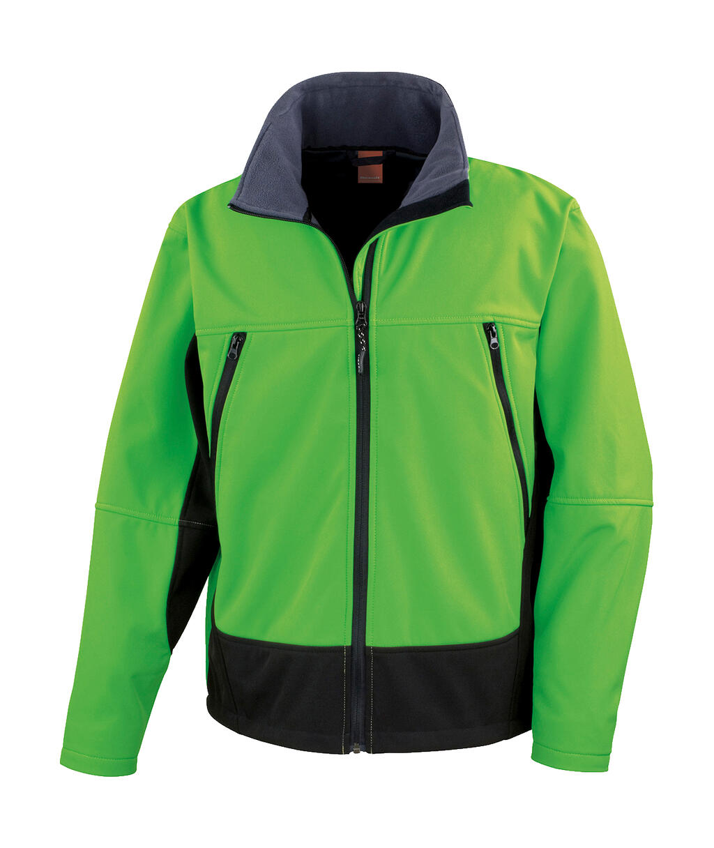 Softshell Activity Jacket in Farbe Vivid Green/Black