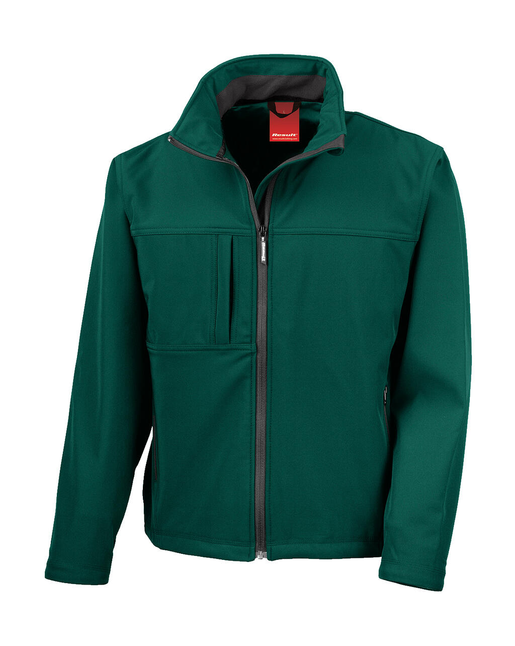 Men's Classic Softshell Jacket in Farbe Bottle Green