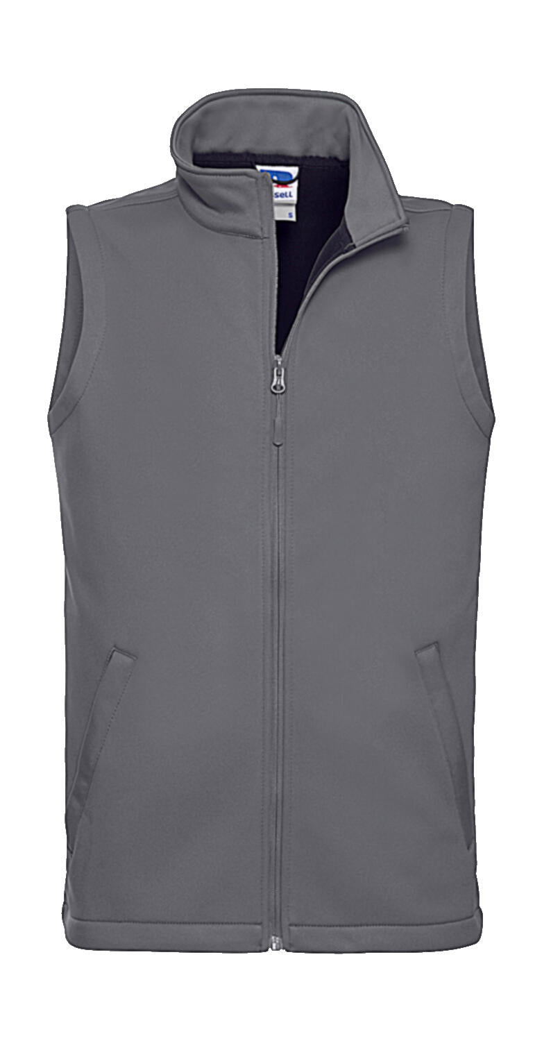 Men's Smart Softshell Gilet in Farbe Convoy Grey