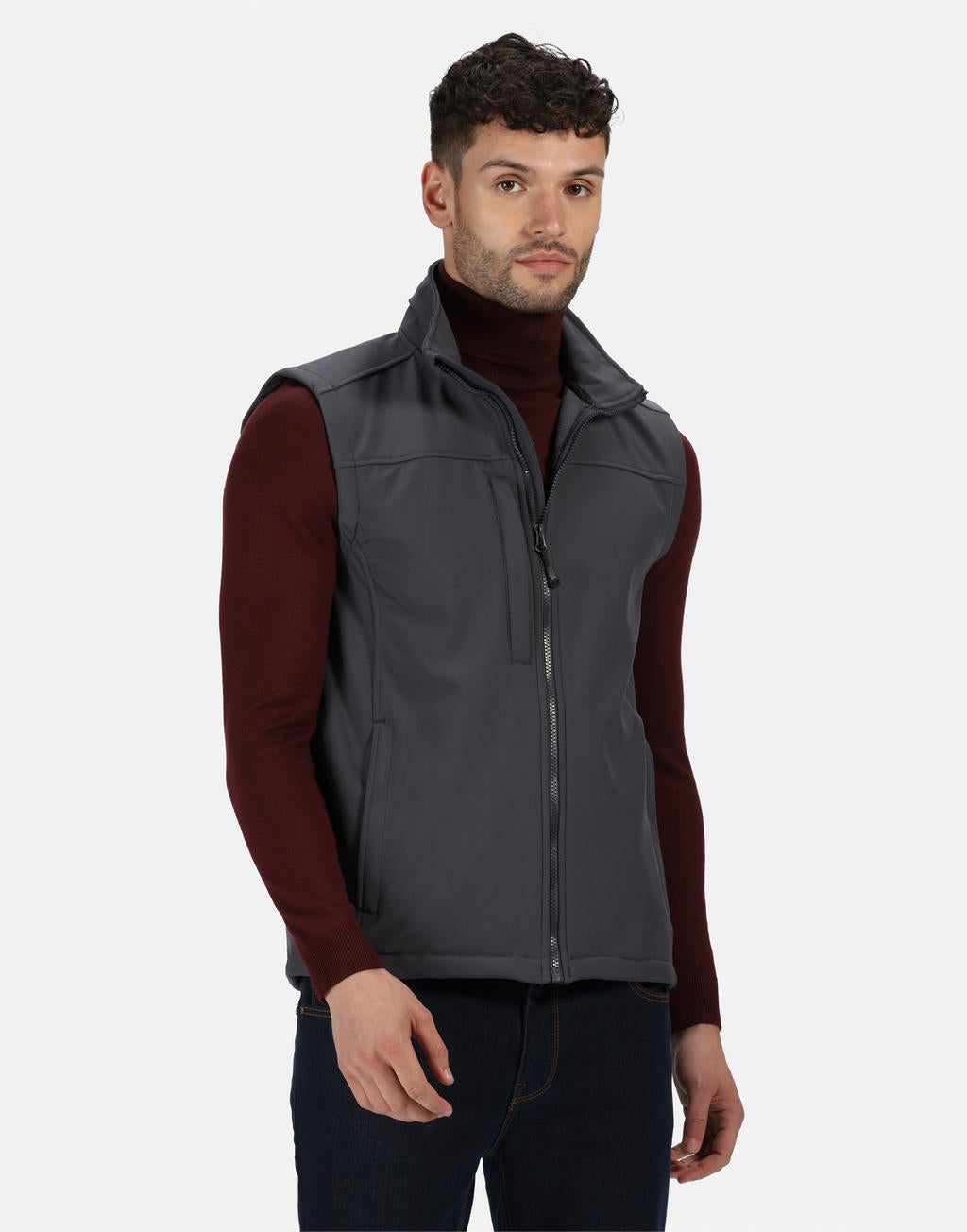 Flux Softshell Bodywarmer in Farbe Seal Grey