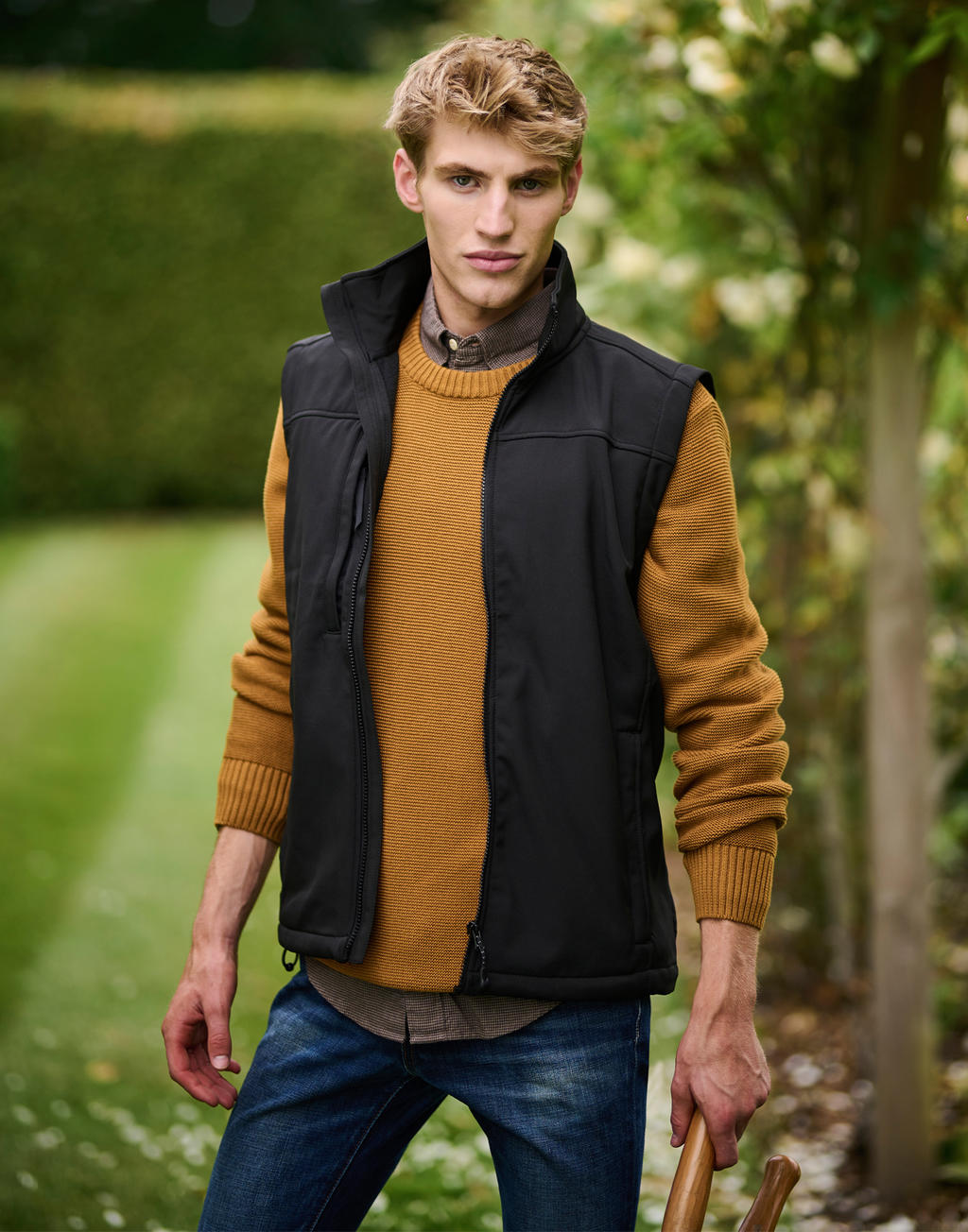 Flux Softshell Bodywarmer in Farbe Seal Grey