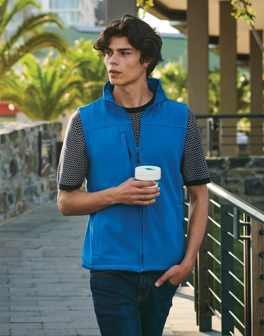 Flux Softshell Bodywarmer in Farbe Seal Grey