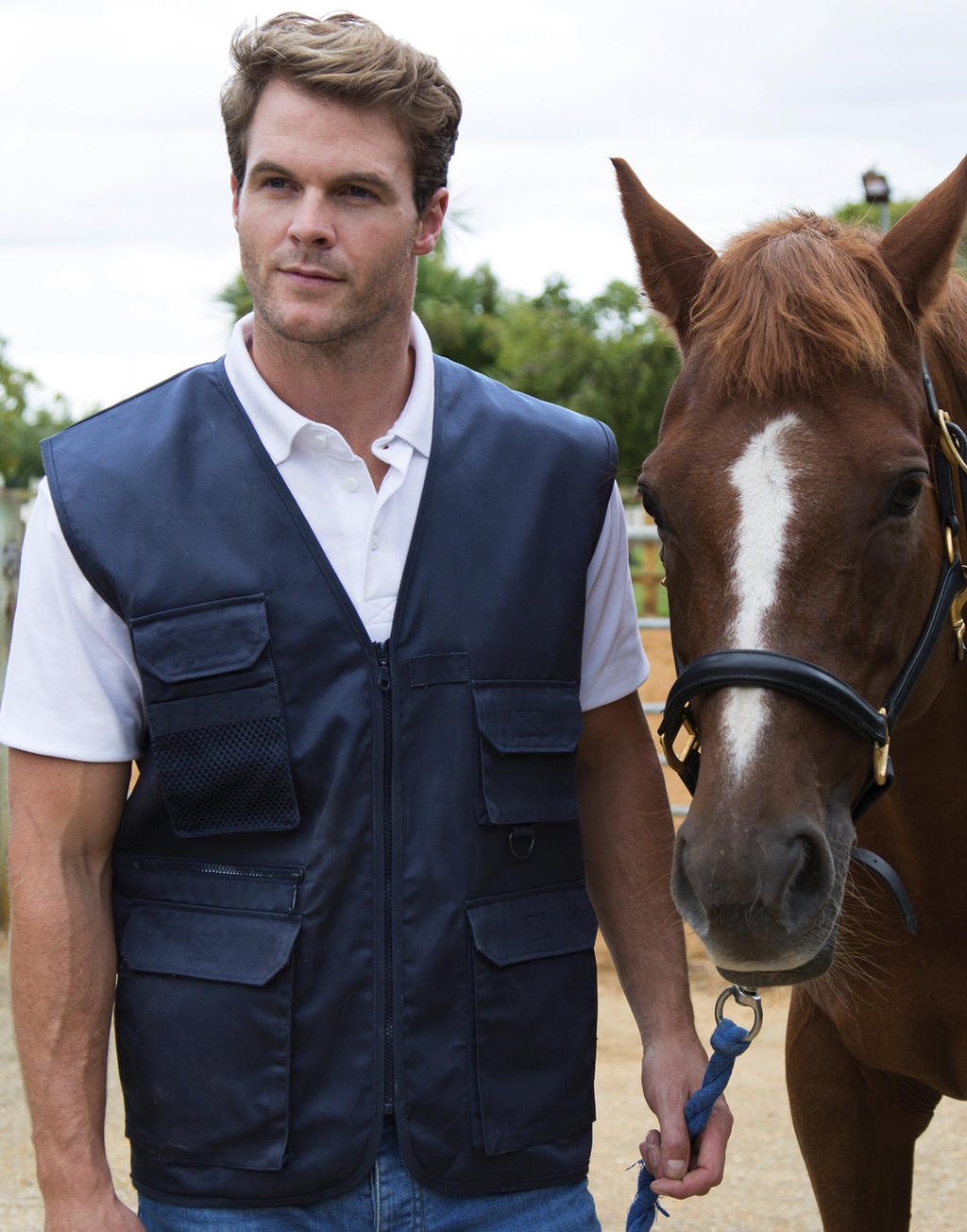 Safari Waistcoat in Farbe Black