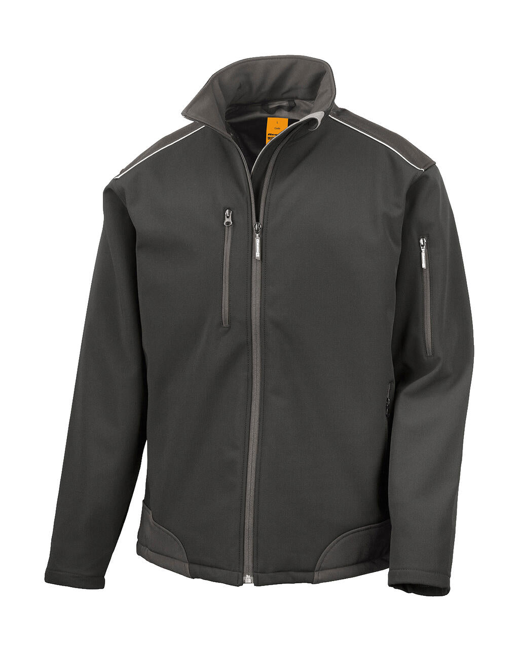 Ripstop Softshell Work Jacket in Farbe Black/Black