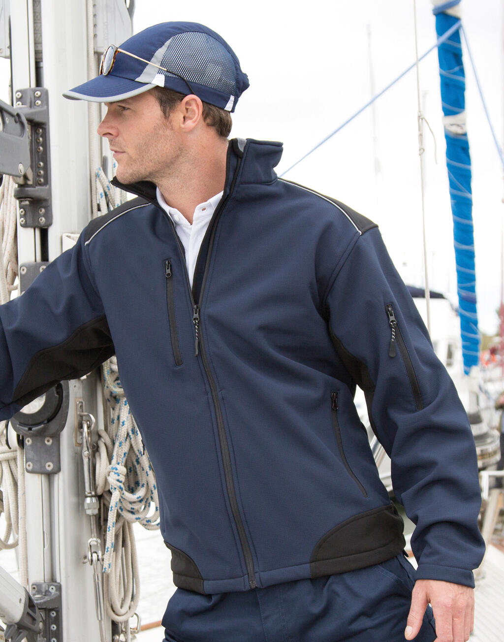 Ripstop Softshell Work Jacket in Farbe Grey/Black