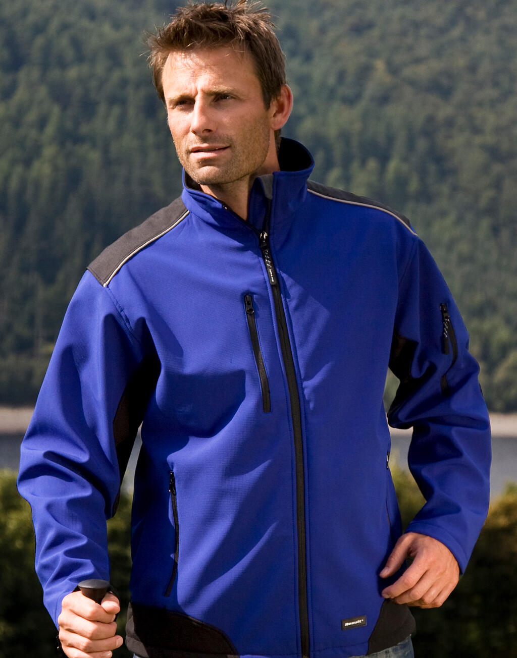 Ripstop Softshell Work Jacket in Farbe Grey/Black