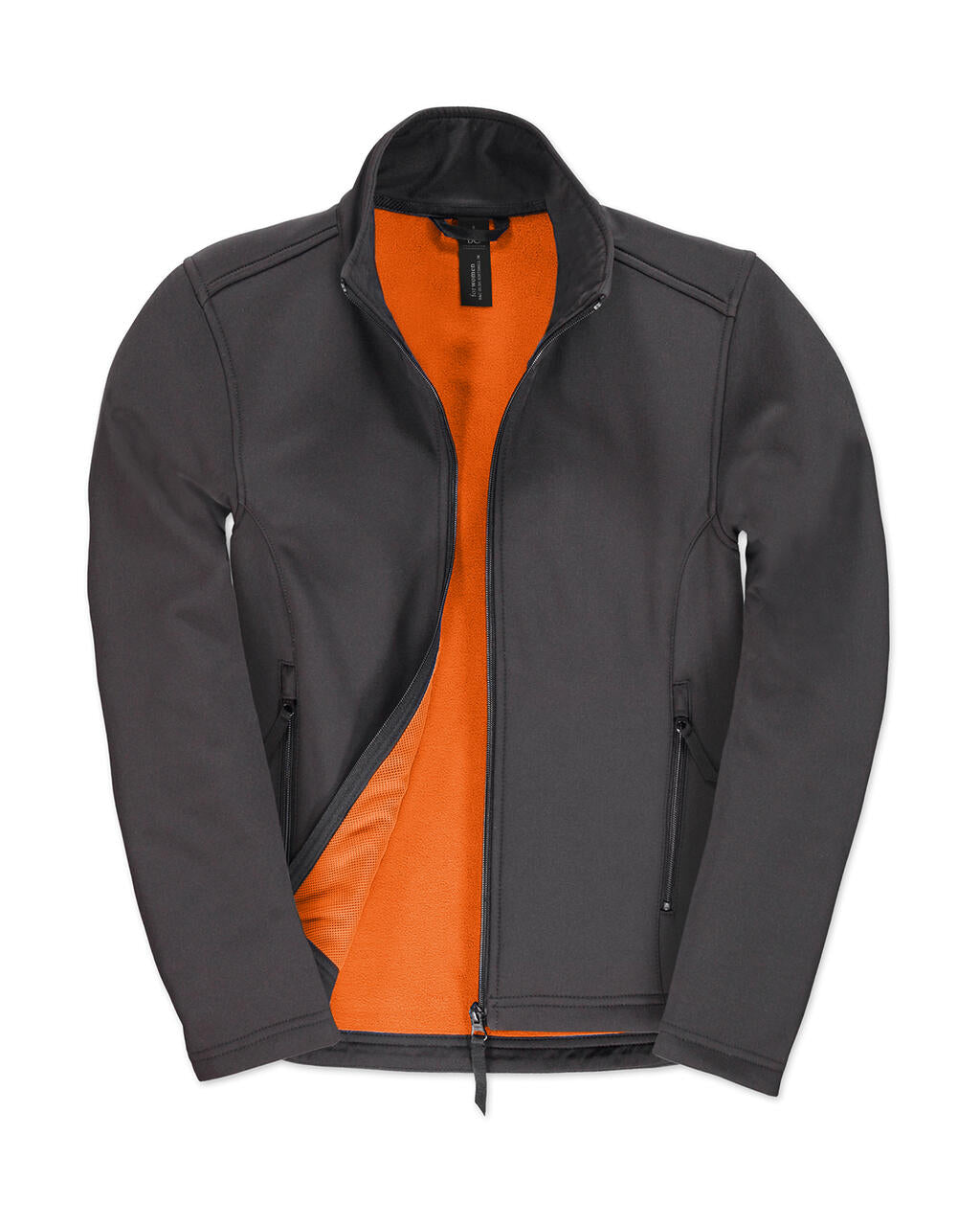 ID.701/women Softshell Jacket in Farbe Dark Grey/Neon Orange
