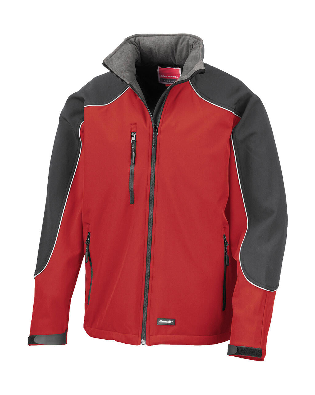 Ice Fell Hooded Softshell Jacket in Farbe Red/Black