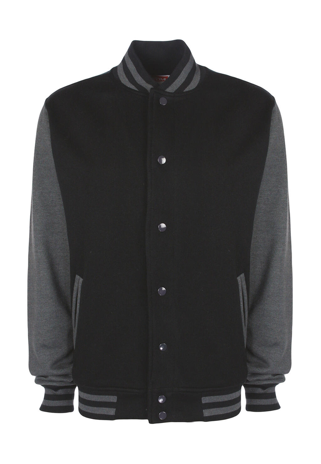 Varsity Jacket in Farbe Black/Charcoal