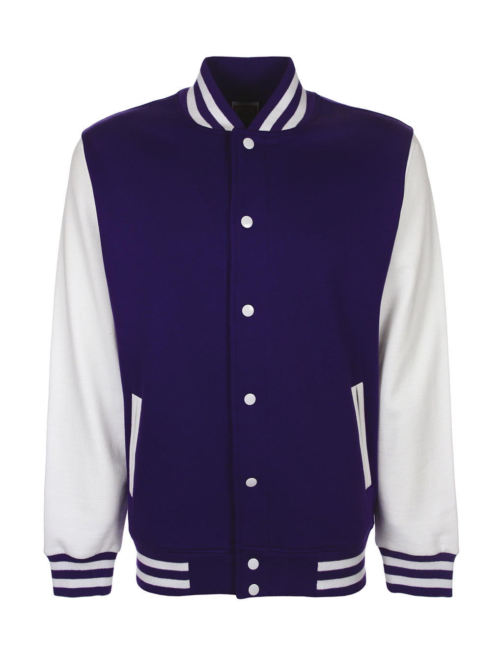 Varsity Jacket in Farbe Purple/White