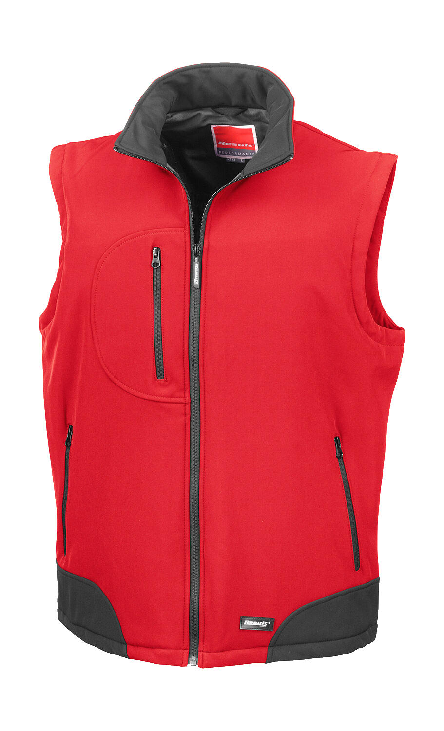 Softshell Bodywarmer in Farbe Red/Black