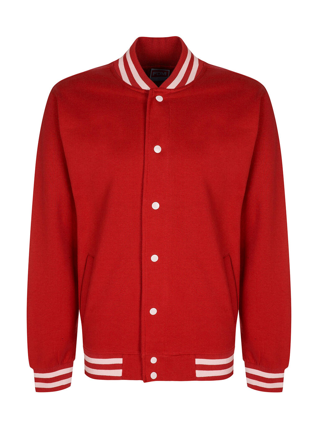 Campus Jacket in Farbe Fire Red/White