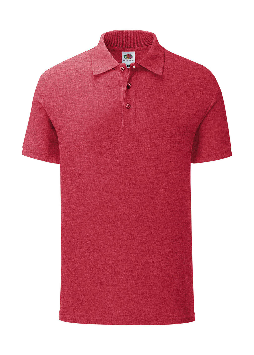 Iconic Polo in Farbe Heather Red