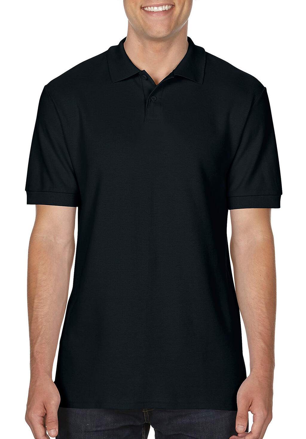 Softstyle Adult Pique Polo in Farbe Black